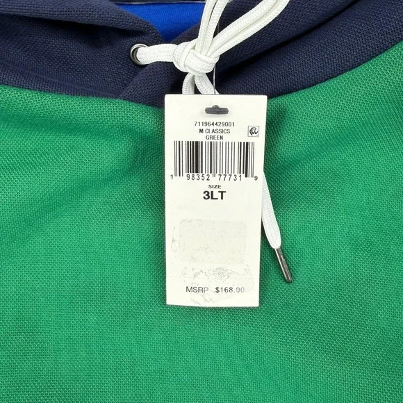 Polo Ralph Lauren Men's‎ Hoodie Colorblock Pullover Double Knit Polo Size 3 XLT - Picture 12 of 14